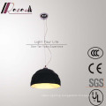 Modern Simple Hotel Decorative Black Fiberglass Round Pendant Lamp